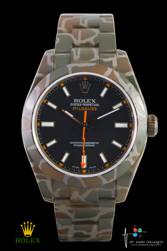 Rolex Milgauss Camouflage Black Venom